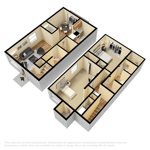 2 bed 1.5 bath A at Diamond  Trail Apartments, Oklahoma City, OK